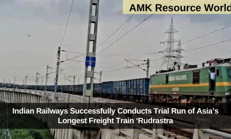 Indian Railways Successfully Conducts Trial Run of Asia’s Longest Freight Train ‘Rudrastra