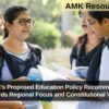 Karnataka’s Proposed Education Policy Recommends Shift Towards Regional Focus and Constitutional Values