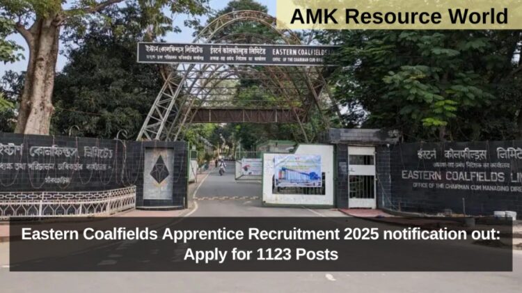 Eastern Coalfields Apprentice Recruitment 2025 notification out: Apply for 1123 Posts