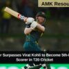 David Warner Surpasses Virat Kohli to Become 5th-Highest Run-Scorer in T20 Cricket