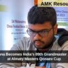 Rohith Krishna Becomes India’s 89th Grandmaster After Victory at Almaty Masters Qonaev Cup