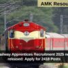 Central Railway Apprentices Recruitment 2025 notification released: Apply for 2418 Posts
