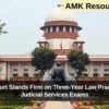 Supreme Court Stands Firm on Three-Year Law Practice Rule for Judicial Services Exams