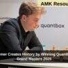 Vincent Keymer Creates History by Winning Quantbox Chennai Grand Masters 2025