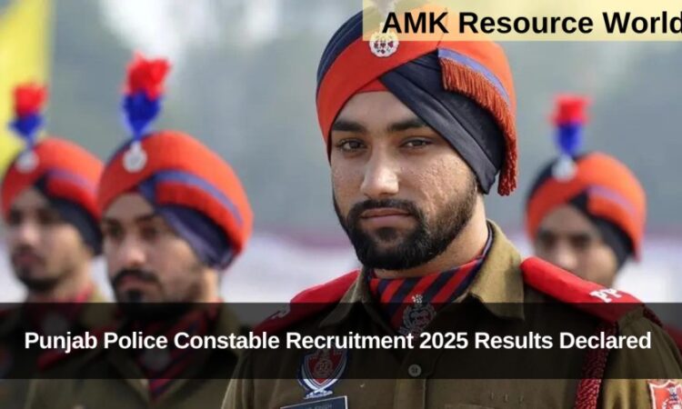 Punjab Police Constable Recruitment 2025 Results Declared
