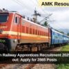 RRC Western Railway Apprentices Recruitment 2025 notification out: Apply for 2865 Posts