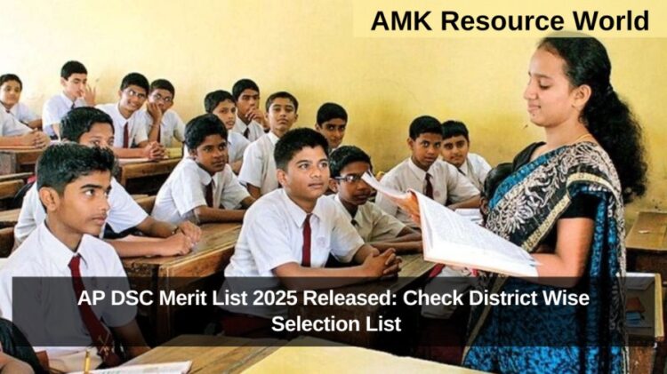 AP DSC Merit List 2025 Released: Check District-Wise Selection List