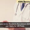 AIIMS Raebareli Senior Residents Recruitment 2025 notification out: Apply for 140 Posts