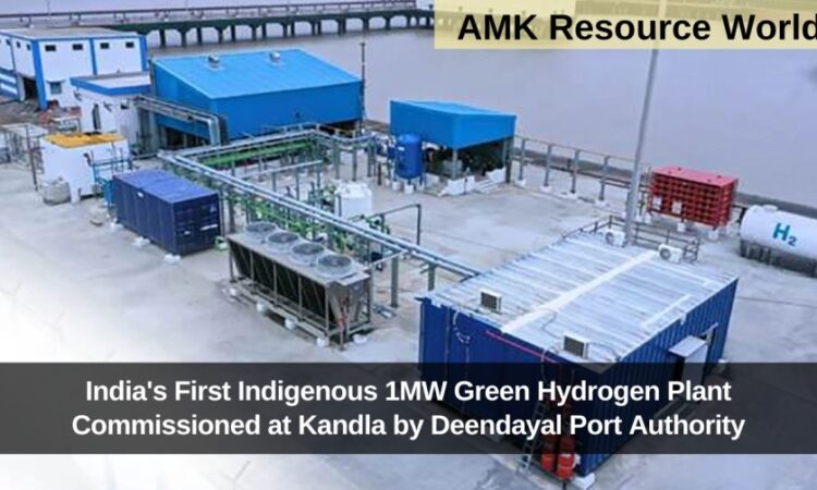 India's First Indigenous 1MW Green Hydrogen Plant Commissioned at Kandla by Deendayal Port Authority