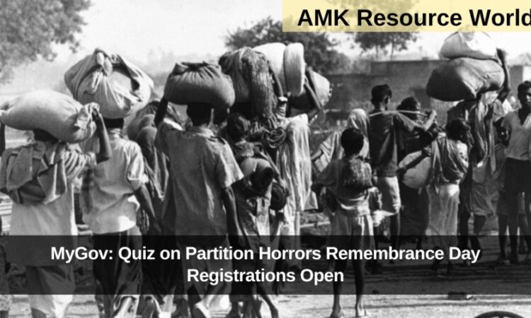 MyGov: Quiz on Partition Horrors Remembrance Day Registrations Open