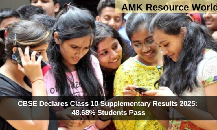 CBSE Declares Class 10 Supplementary Results 2025: 48.68% Students Pass