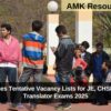 SSC Releases Tentative Vacancy Lists for JE, CHSL, and Hindi Translator Exams 2025