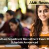 RPSC Agriculture Department Recruitment Exam 2025: Detailed Schedule Announced