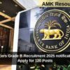 RBI Officers Grade B Recruitment 2025 notification out: Apply for 120 Posts