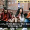 University of British Columbia Killam Doctoral Scholarships 2025