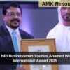 Palakkad NRI Businessman Younus Ahamed Wins Camel International Award 2025