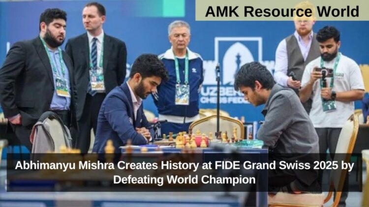 Abhimanyu Mishra Creates History at FIDE Grand Swiss 2025 by Defeating World Champion