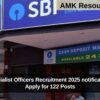 SBI Specialist Officers Recruitment 2025 notification out: Apply for 122 Posts