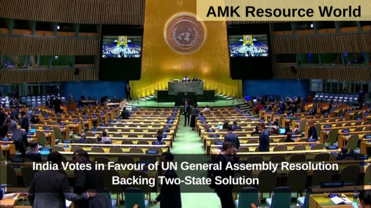 India Votes in Favour of UN General Assembly Resolution Backing Two-State Solution