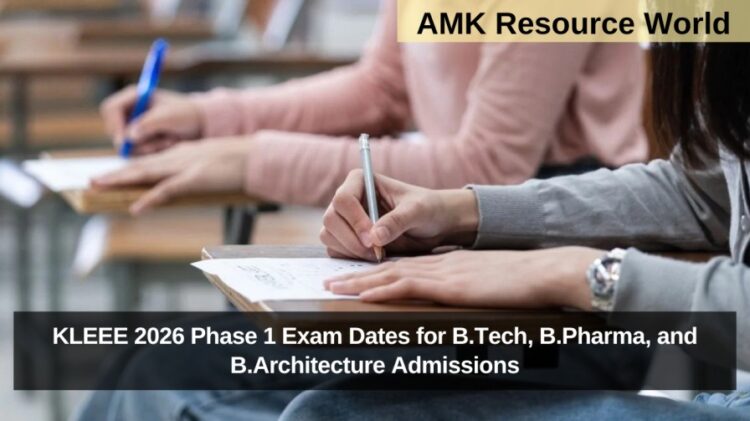 KLEEE 2026 Phase 1 Exam Dates for B.Tech, B.Pharma, and B.Architecture Admissions announced