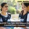Karnataka II PUC Time Table 2026 Released (Tentative): Download Exam 1 Schedule