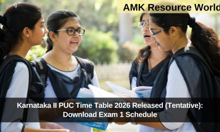 Karnataka II PUC Time Table 2026 Released (Tentative): Download Exam 1 Schedule