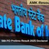SBI PO Prelims Result 2025 Declared