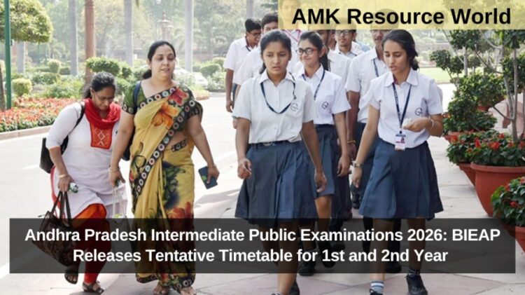 Andhra Pradesh Intermediate Public Examinations 2026: BIEAP Releases Tentative Timetable for 1st and 2nd Year