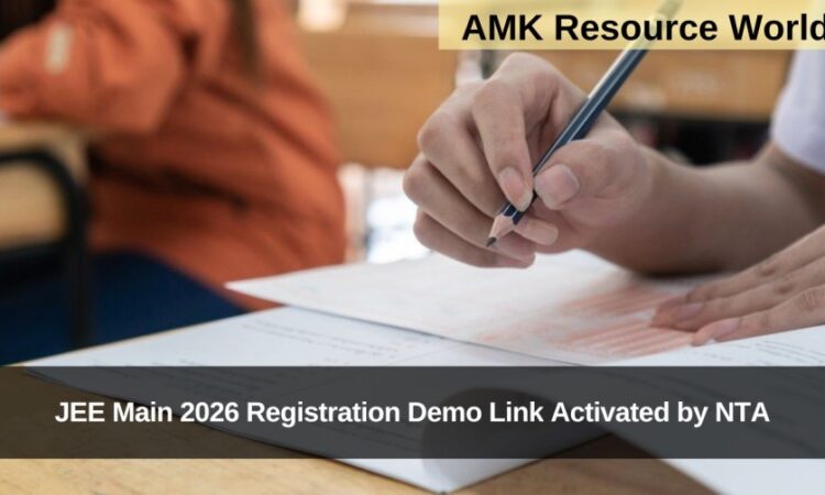 JEE Main 2026 Registration Demo Link Activated by NTA