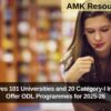 UGC Approves 101 Universities and 20 Category-I Institutions to Offer ODL Programmes for 2025-26