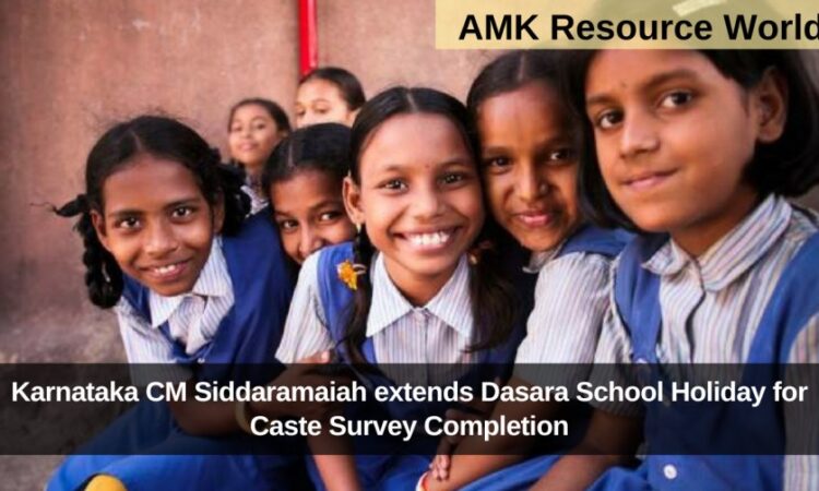 Karnataka CM Siddaramaiah extends Dasara School Holiday for Caste Survey Completion