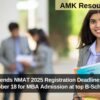 GMAC Extends NMAT 2025 Registration Deadline: Apply Till October 18 for MBA Admission at top B-Schools