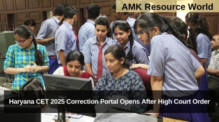 Haryana CET 2025 Correction Portal Opens After High Court Order