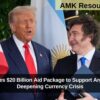 US Announces $20 Billion Aid Package to Support Argentina Amid Deepening Currency Crisis
