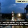 ISRO SDSC SHAR Recruitment 2025: Apply Online for 141 Technician, Draughtsman & Other Posts