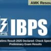 IBPS SO Prelims Result 2025 Declared: Check Specialist Officer Preliminary Exam Results