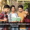 NBEMS Announces DNB December 2025 Final Exam Dates: Check Schedule,