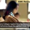 AICTE Warns Colleges Against Denying Admission to NIOS Students: Emphasizes Equal Recognition Under NEP Guidelines
