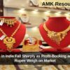 Gold Prices in India Fall Sharply as Profit-Booking and Stronger Rupee Weigh on Market