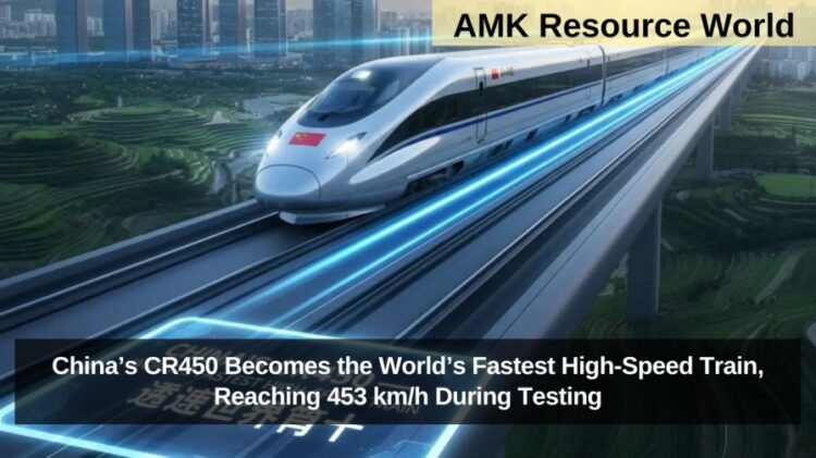China’s CR450 Becomes the World’s Fastest High-Speed Train, Reaching 453 km/h During Testing