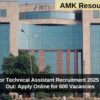 RITES Senior Technical Assistant Recruitment 2025 Notification Out: Apply Online for 600 Vacancies