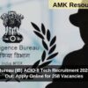 Intelligence Bureau (IB) ACIO-II Tech Recruitment 2025 Notification Out: Apply Online for 258 Vacancies