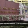 UPSC Combined Geo-Scientist Final Result 2025 Declared