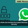 WhatsApp passkey encryption feature interface