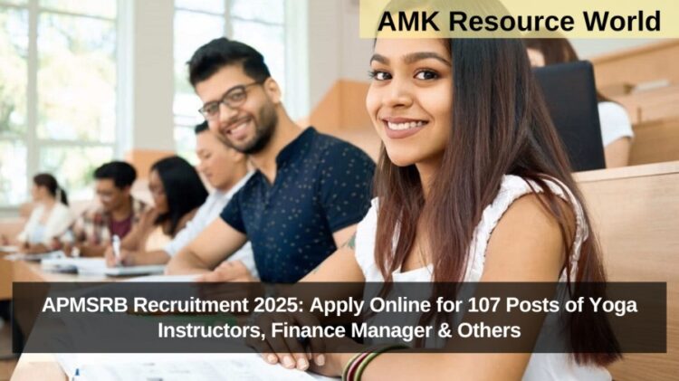 APMSRB Recruitment 2025 Notification