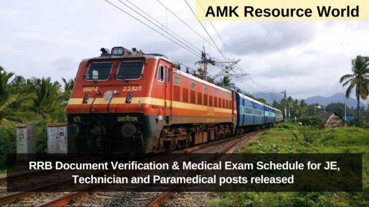 RRB Document Verification 2025 Schedule Notice PDF”