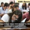 JKBOSE Class 10 Date Sheet 2026 Revised for Winter Zone – Download Updated Schedule