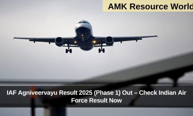 IAF Agniveervayu Result 2025 (Phase 1) Out – Check Indian Air Force Result Now