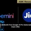 Jio Users Get 18-Month Free Google AI Pro Subscription – How to Claim Offer