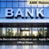 Bank of India Recruitment notification out : Apply Online for 115 Officer Posts